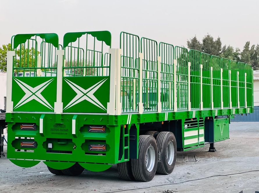 Durable trailers manufactured in Sharjah, UAE for logistics and transport businesses