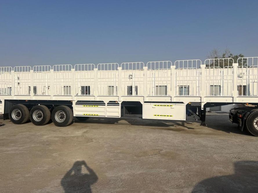 Flatbed trailer Dubai for transporting heavy cargo
